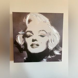 Marilyn Monroe canvas art Vintage Portrait Black and white